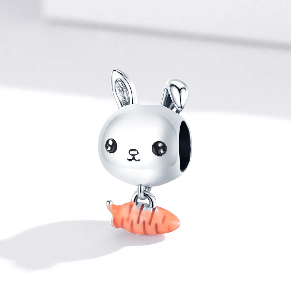 Pandora Style Cute Rabbit Carrot Charm - BSC272