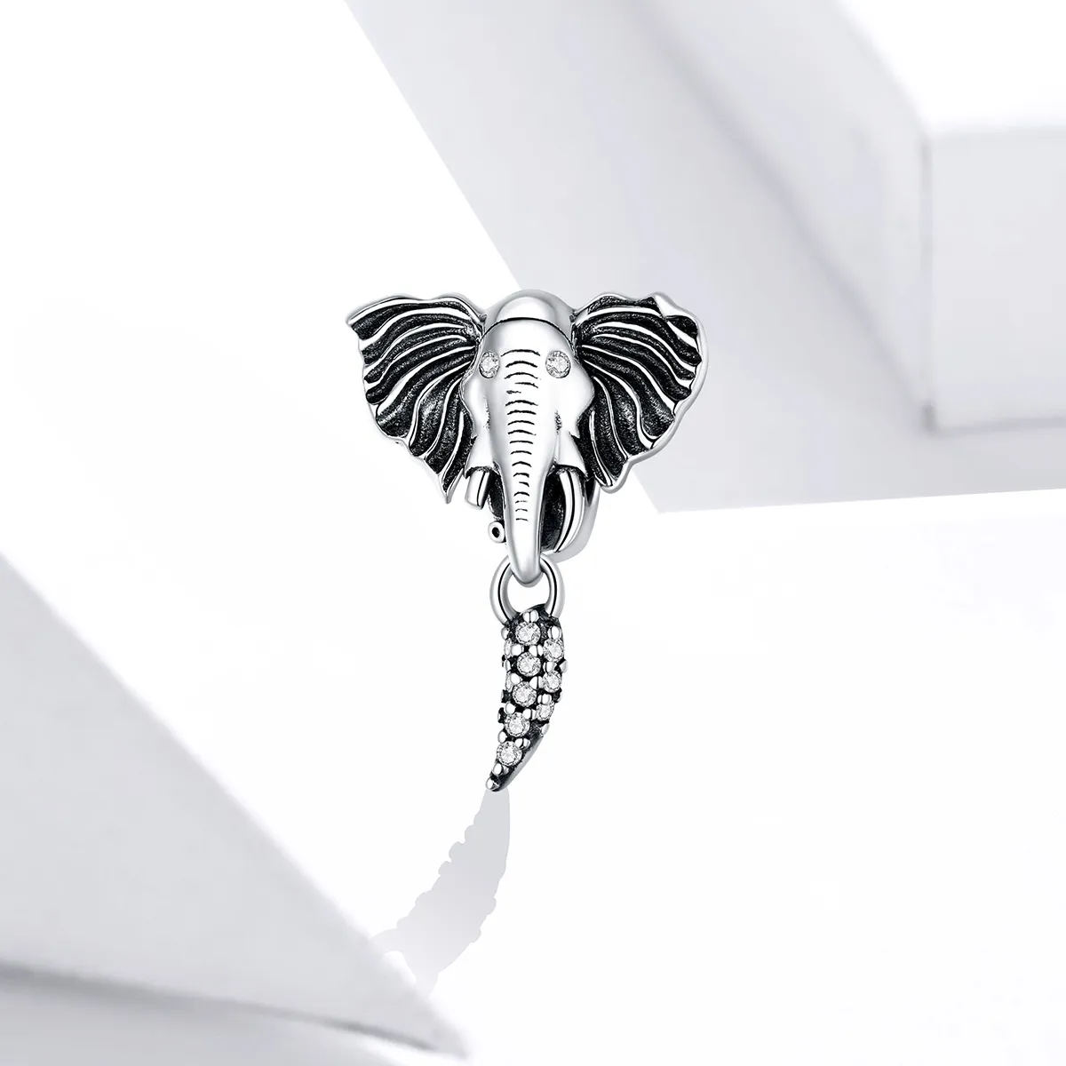 Pandora Style Elephant with Missing Teeth Charm - SCC1583