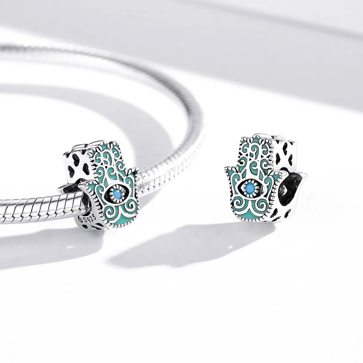 Pandora Style Eye of Fatima Charm - BSC510