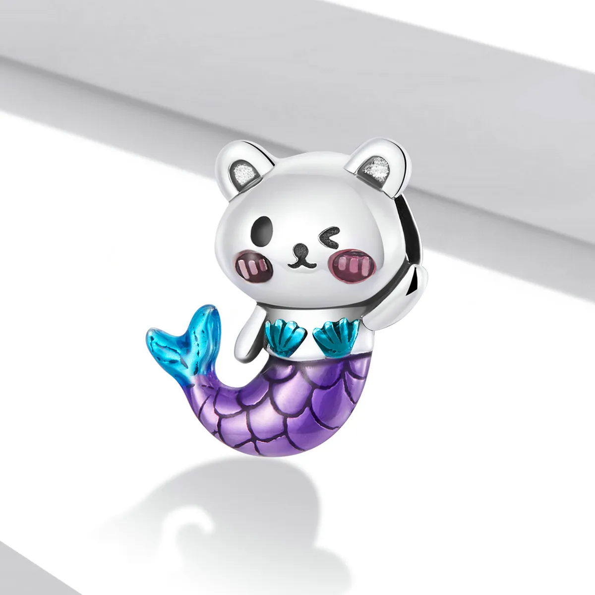 Pandora Style Fishtail Bear Charm - SCC2132