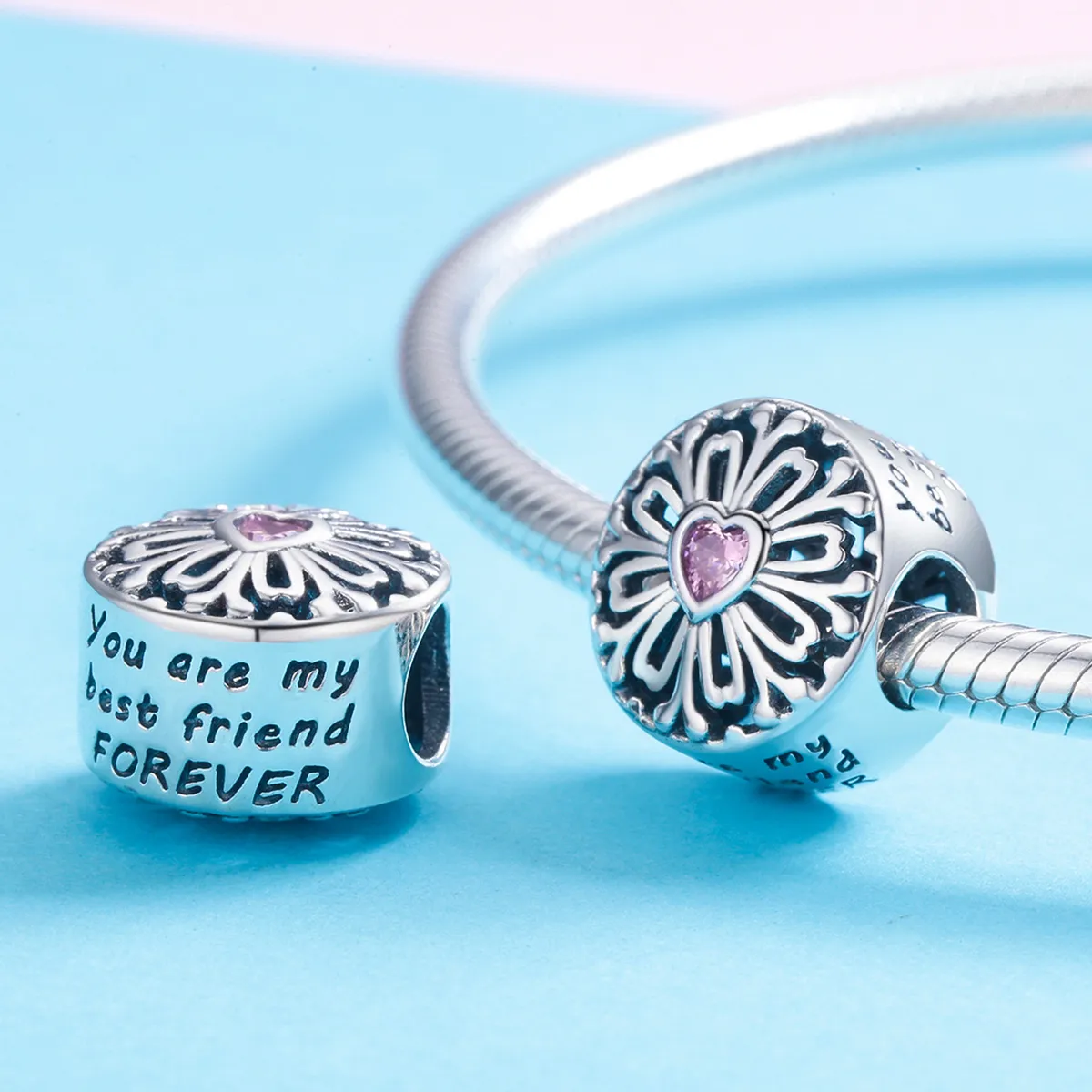 Pandora Style Flower of Friendship Charm - SCC740