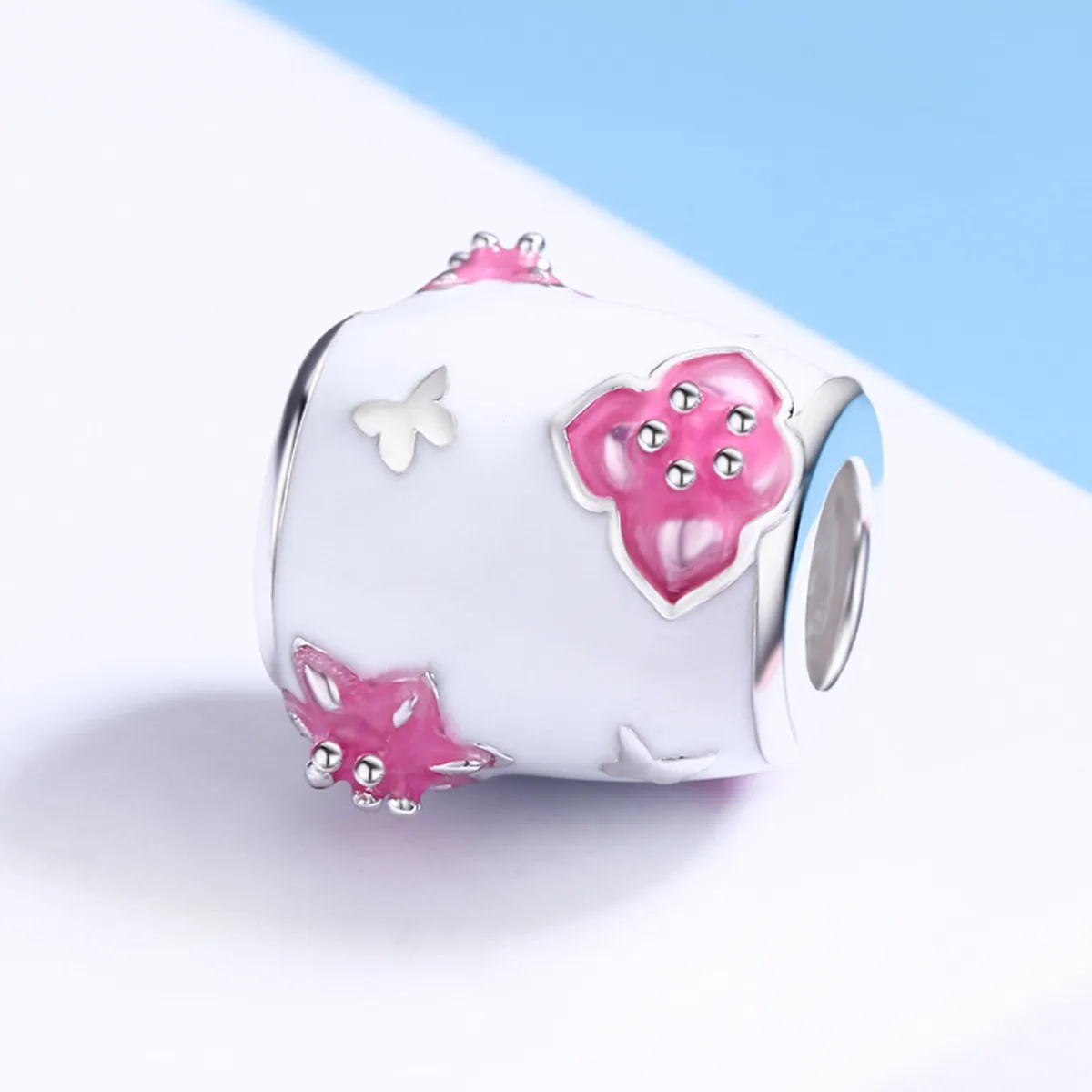 Pandora Style Flowers and Butterflies Charm - SCC446