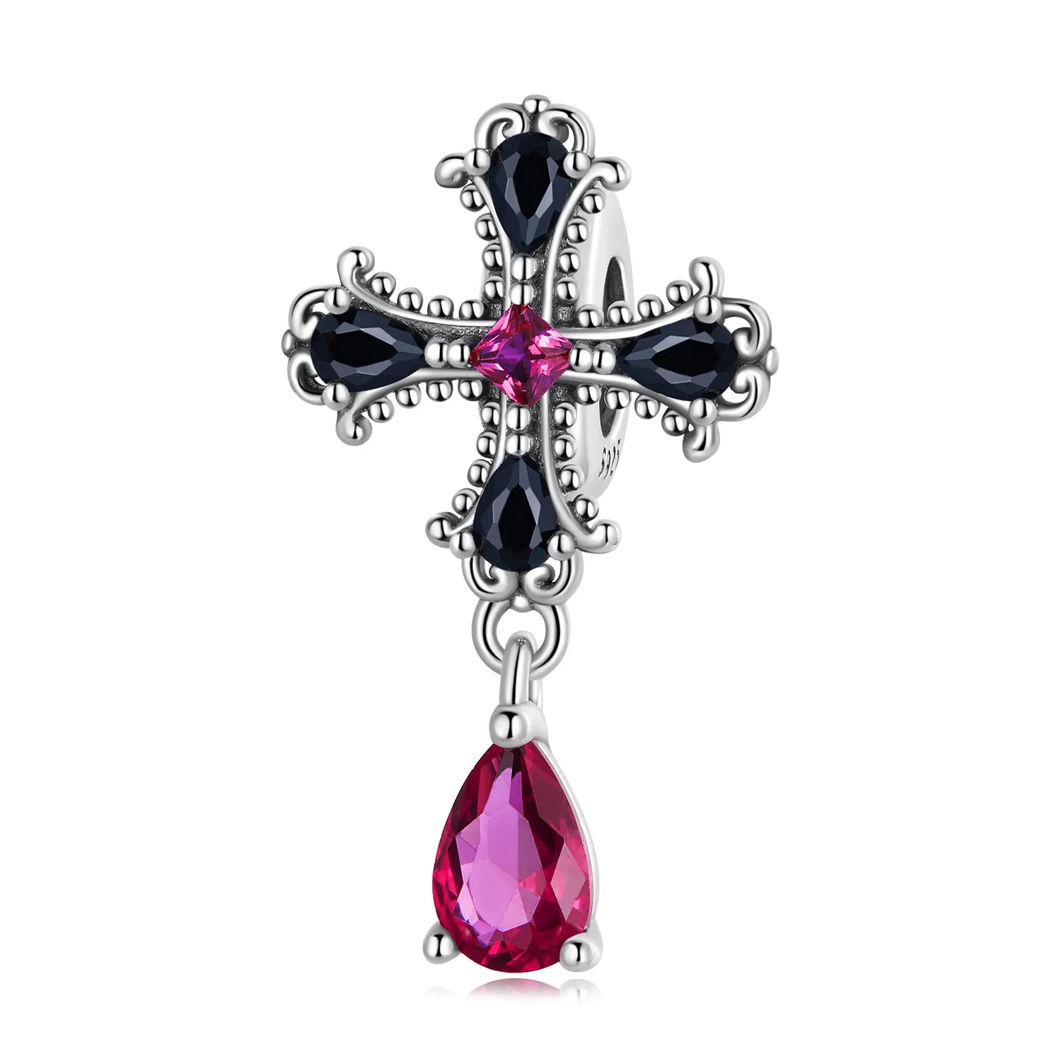 Pandora Style Gothic Cross Spacer Charm - SCC2381