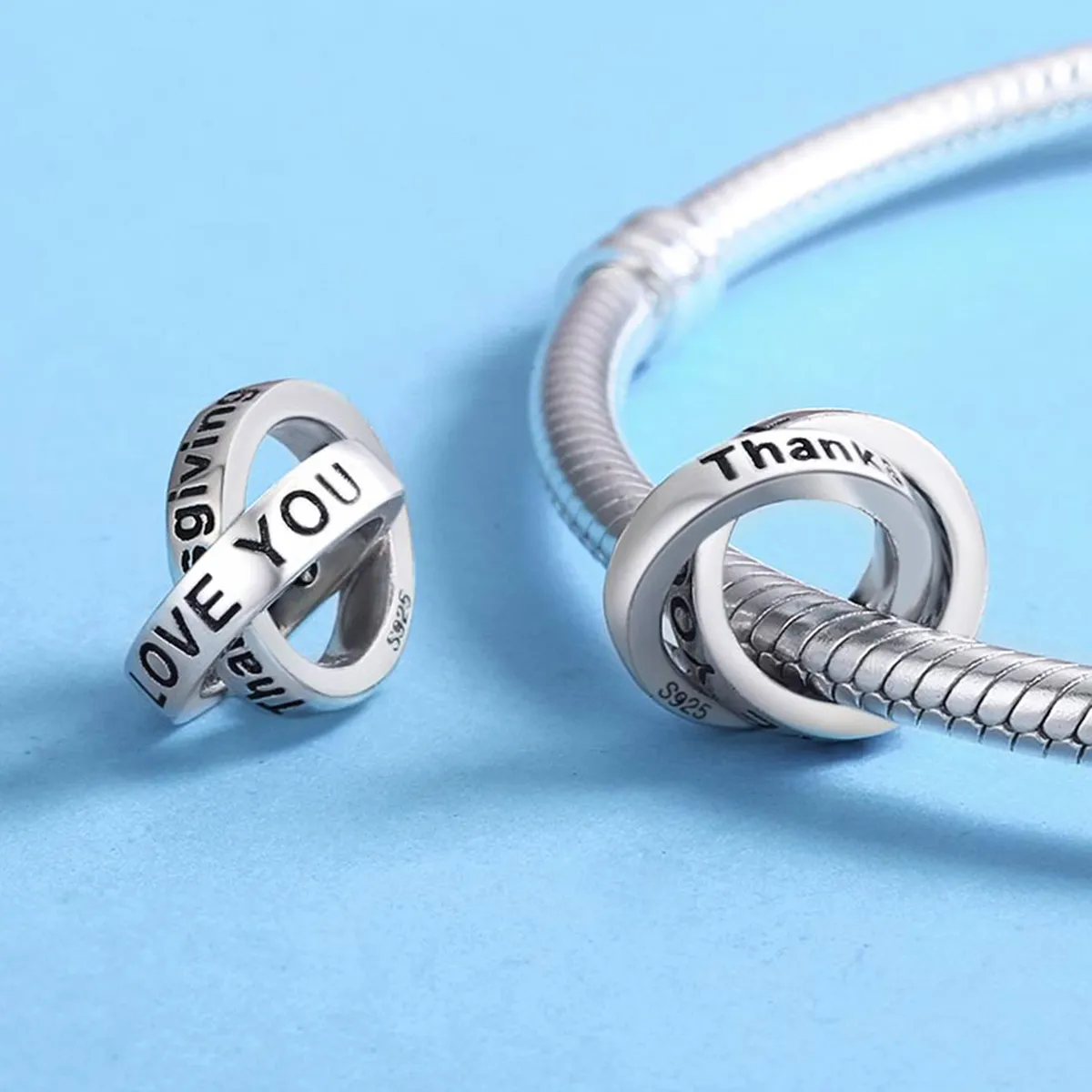 Pandora Style Grateful to You Charm - SCC227