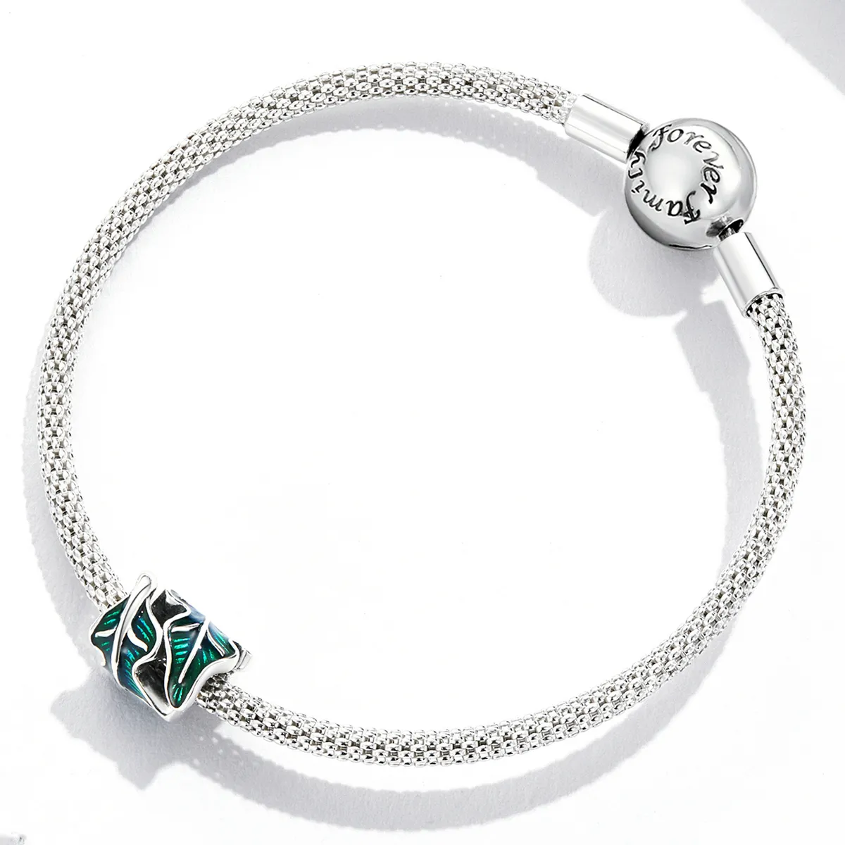 Pandora Style Green Leaves Charm - SCC2175