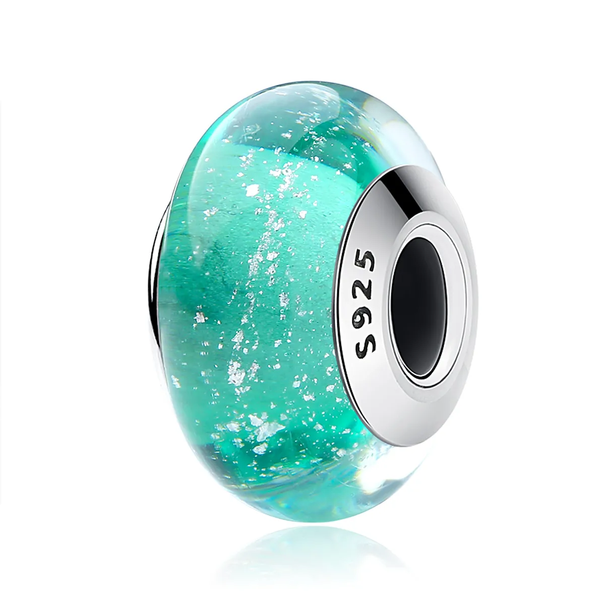 Pandora Style Green Murano Glass Charm - SCZ021