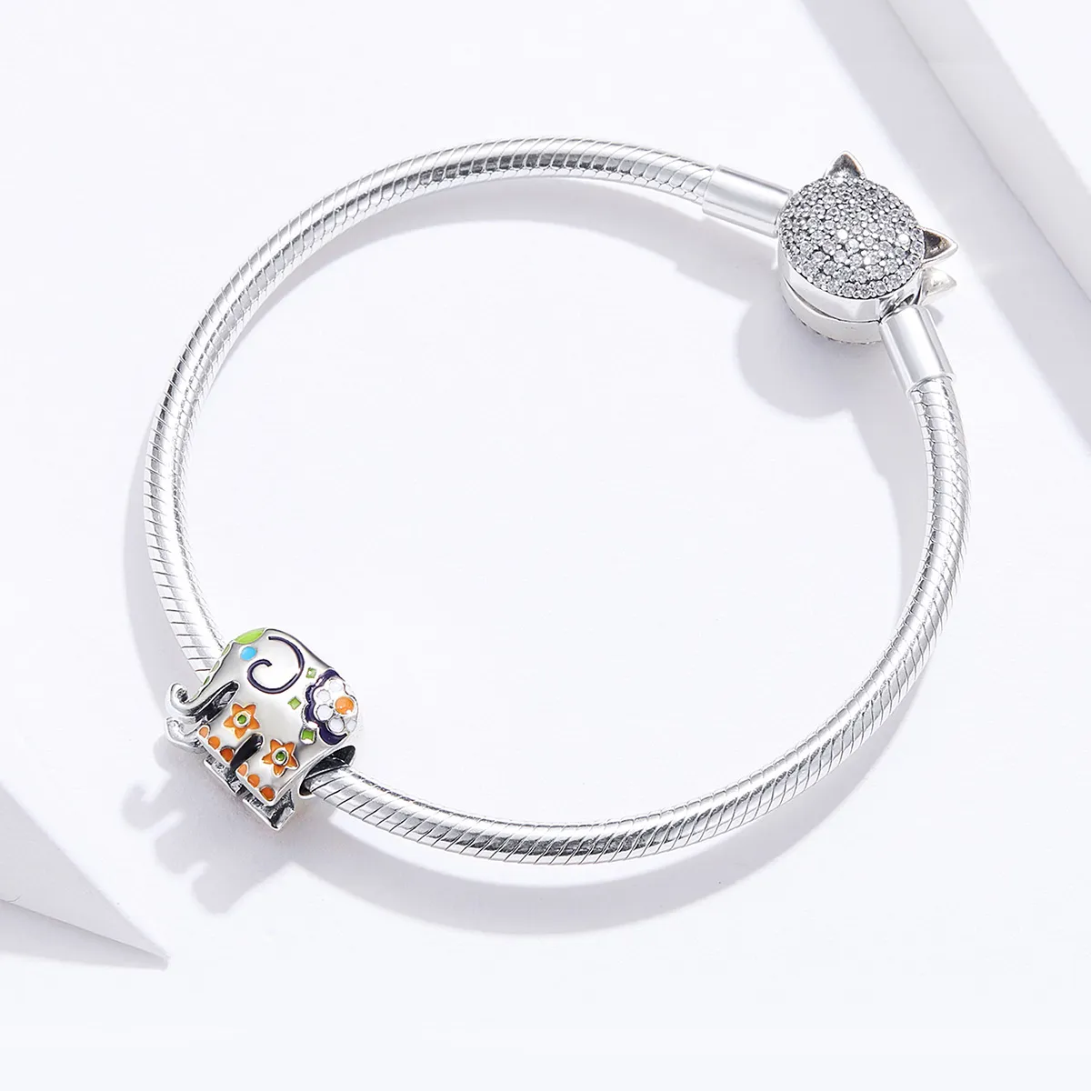 Pandora Style Happy Elephant Charm - BSC095