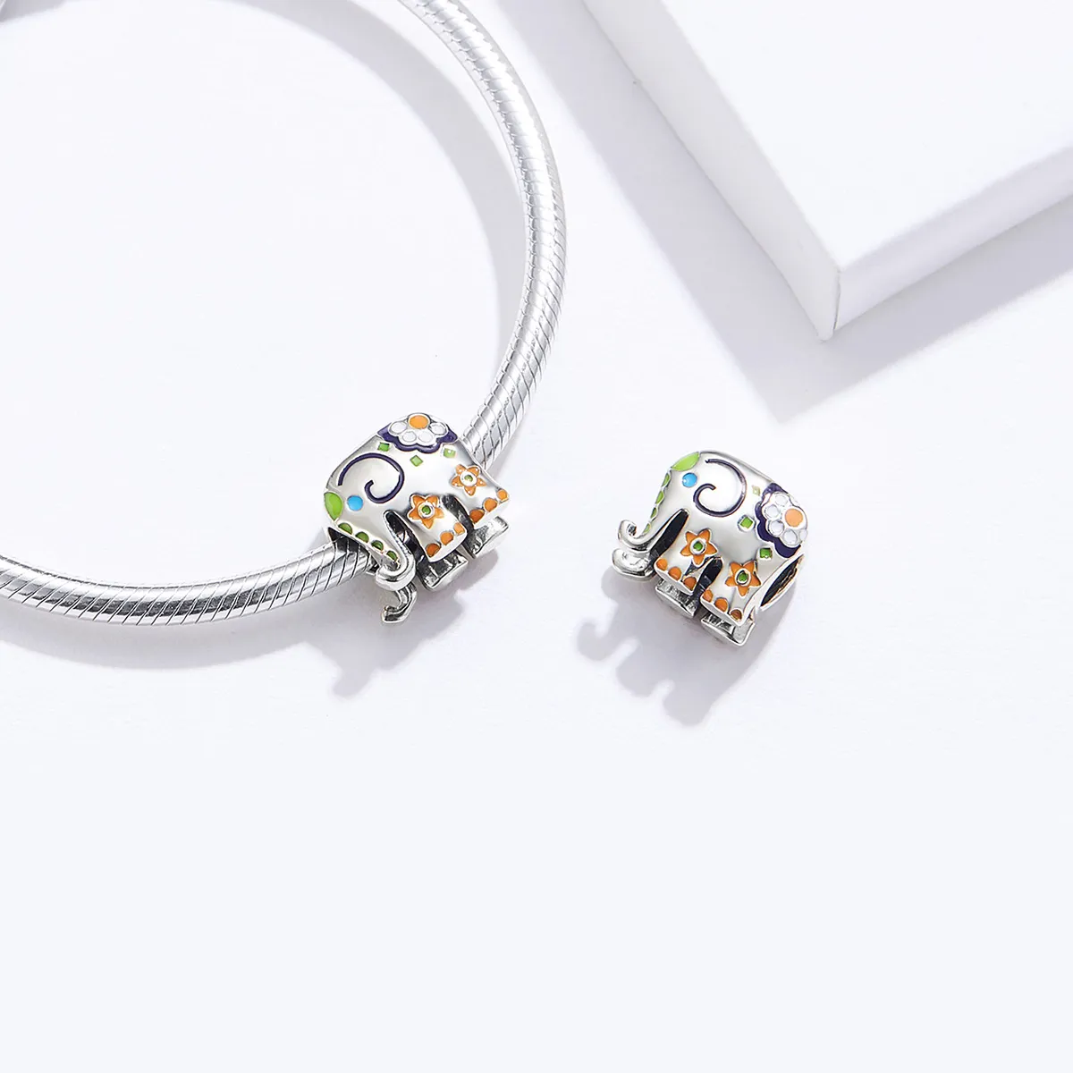 Pandora Style Happy Elephant Charm - BSC095