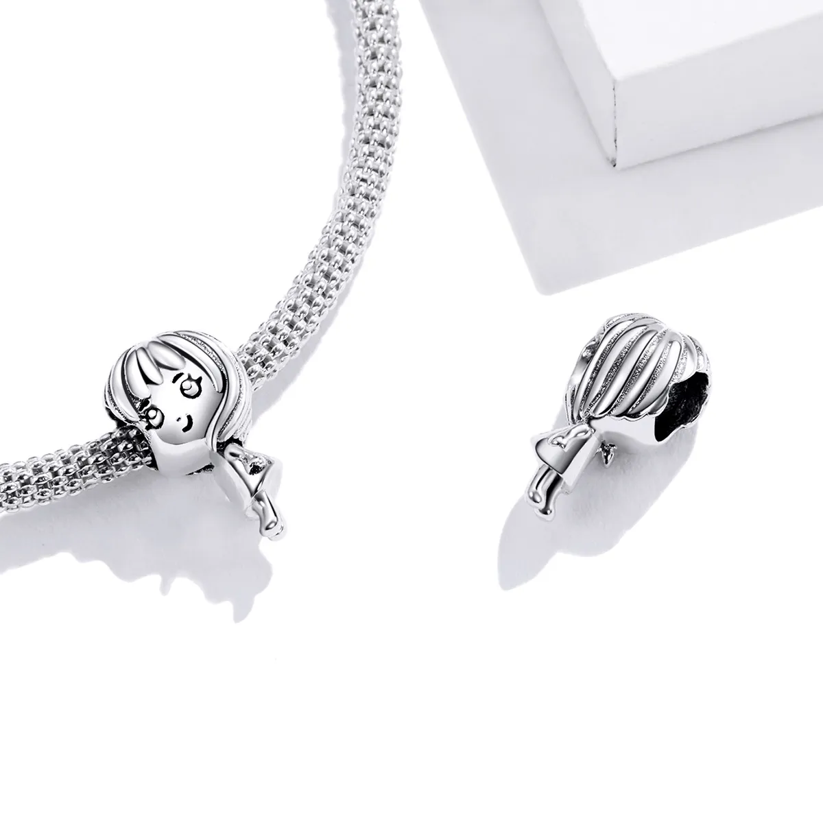 Pandora Style Heartbeat Girl Charm - BSC399