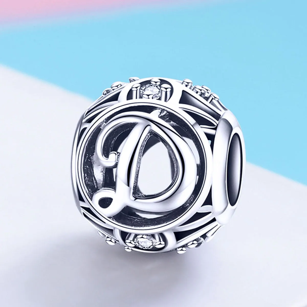 Pandora Style Letter-D Charm - SCC738-D