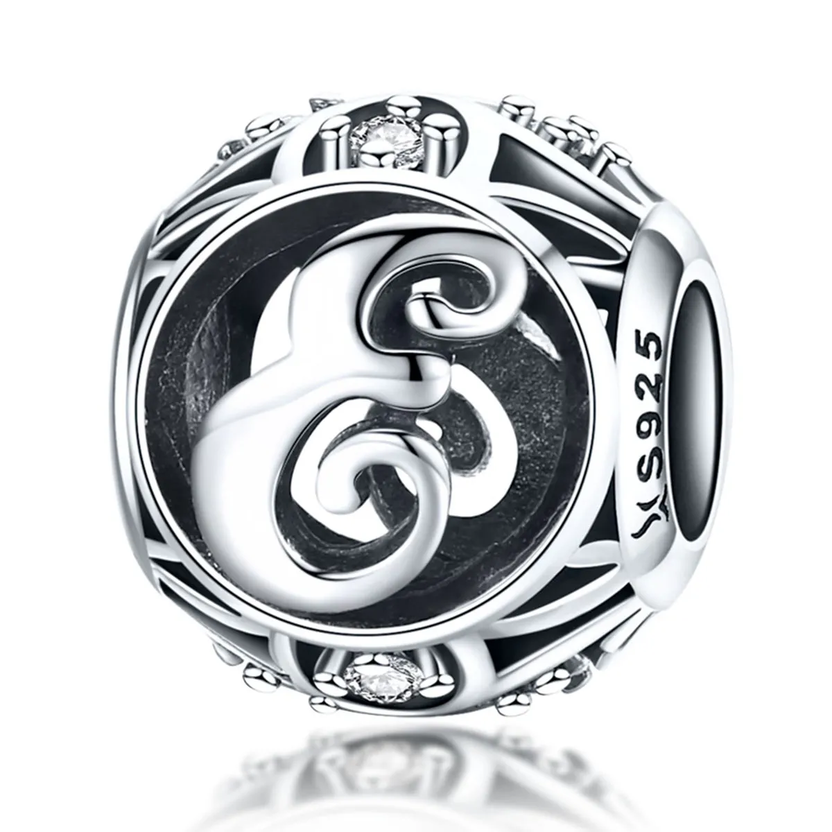 Pandora Style Letter-E Charm - SCC738-E