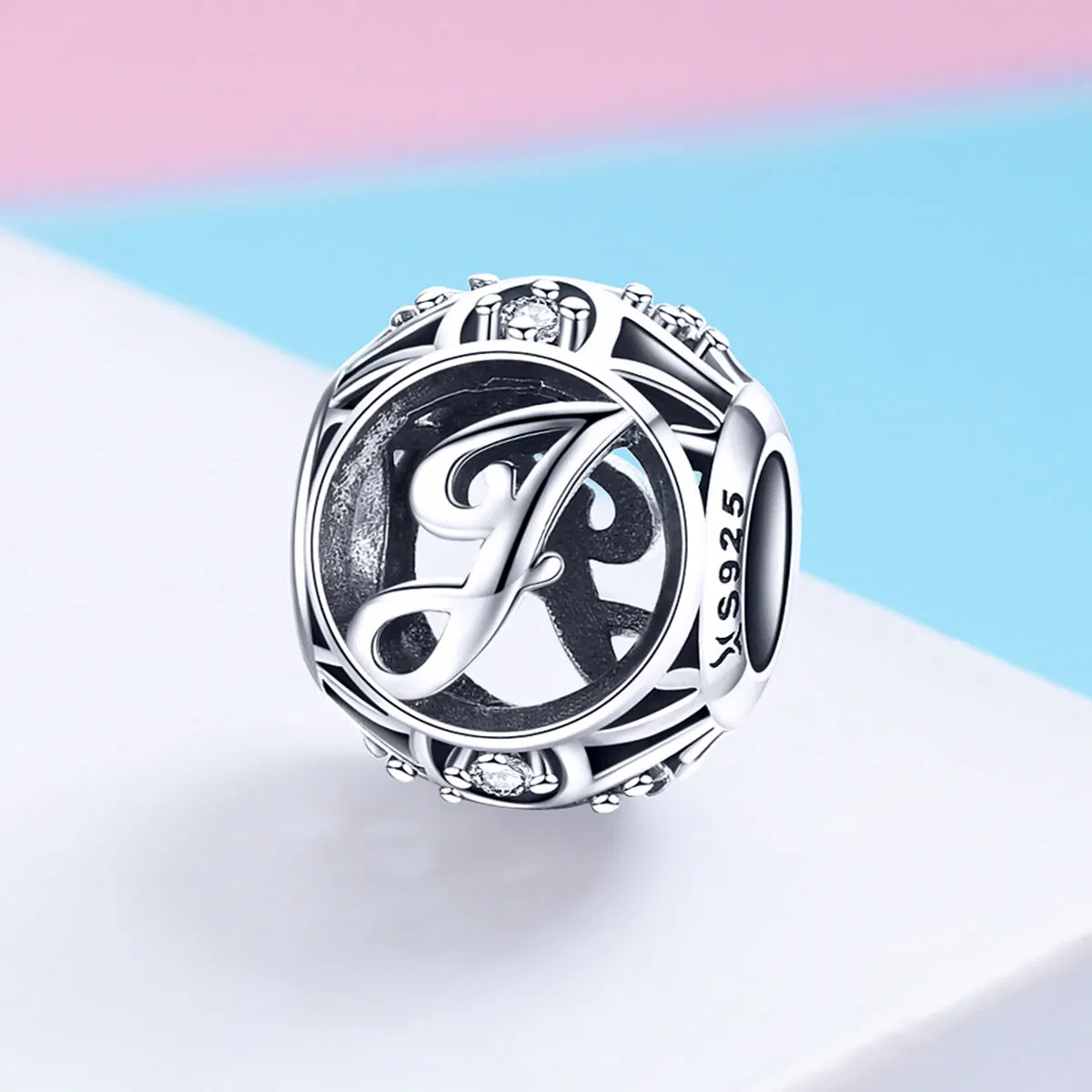 Pandora Style Letter-J Charm - SCC738-J