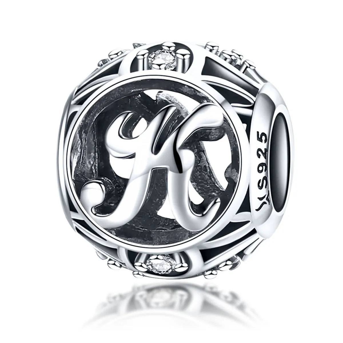 Pandora Style Letter-K Charm - SCC738-K