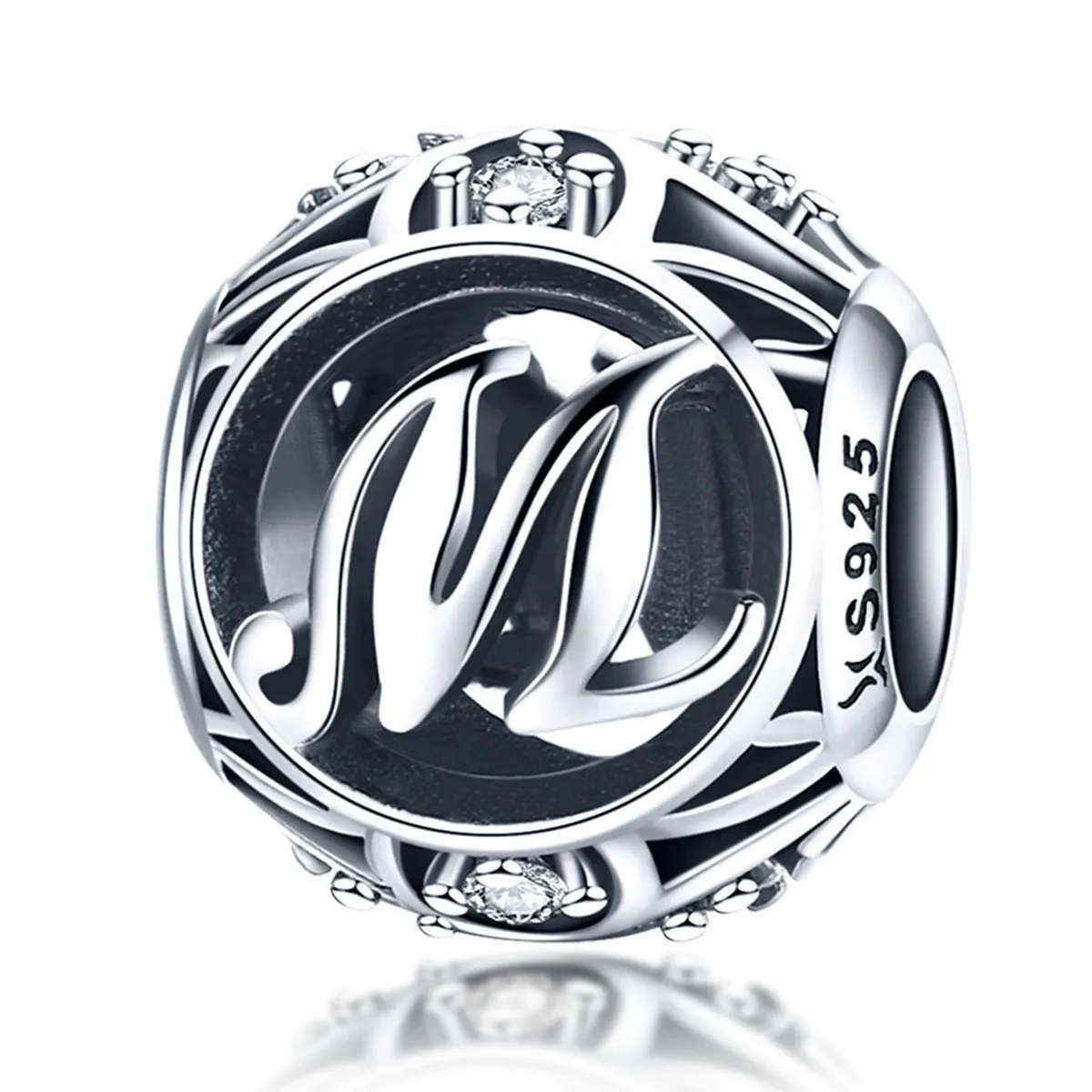 Pandora Style Letter-M Charm - SCC738-M