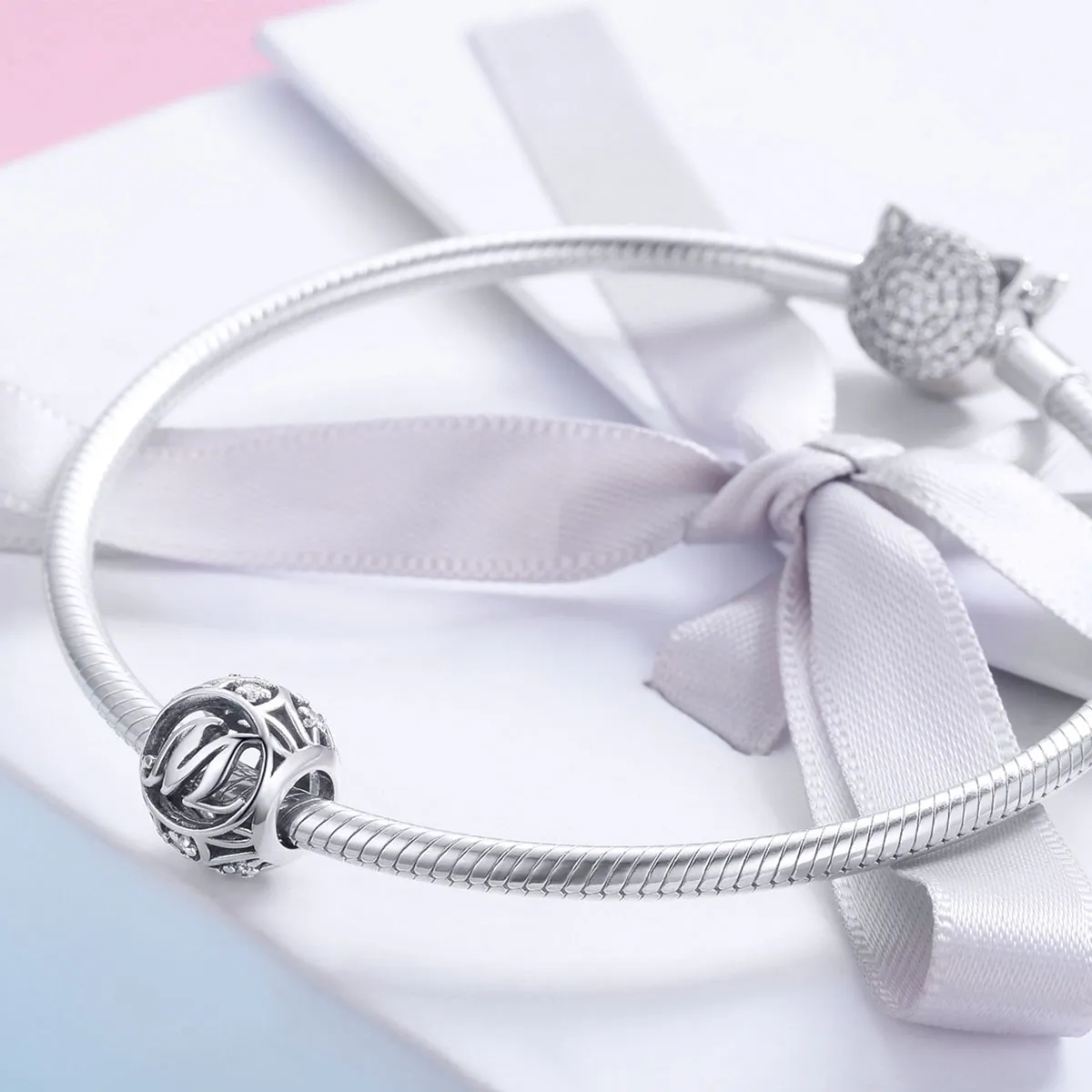 Pandora Style Letter-M Charm - SCC738-M