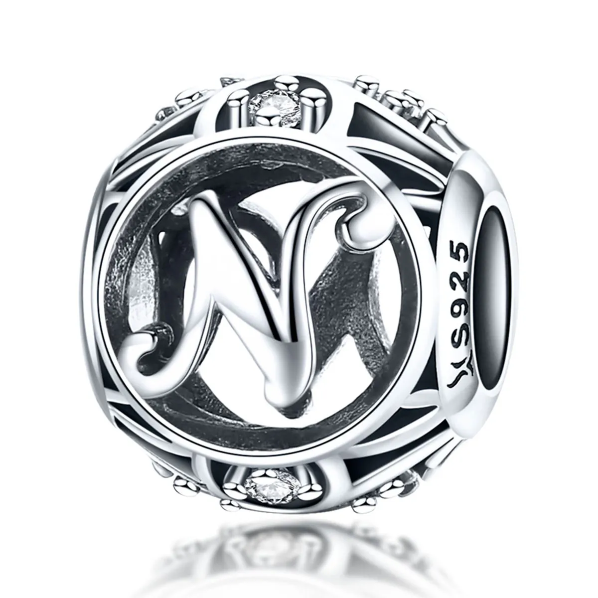 Pandora Style Letter-N Charm - SCC738-N