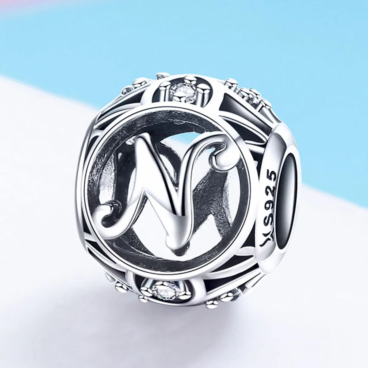 Pandora Style Letter-N Charm - SCC738-N