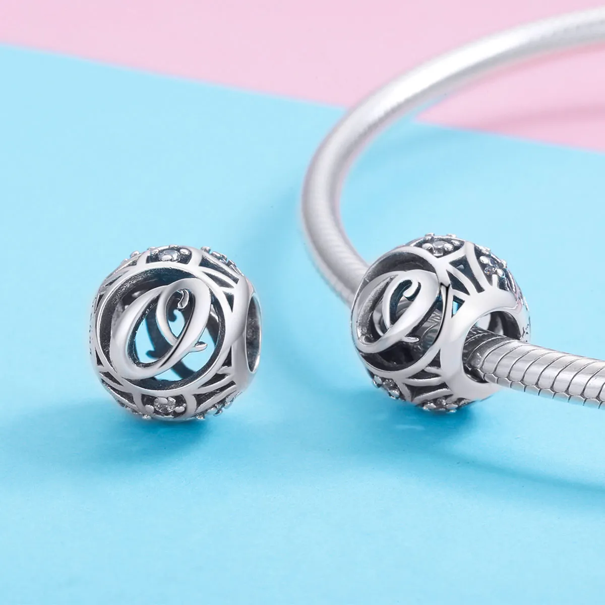 Pandora Style Letter-O Charm - SCC738-O