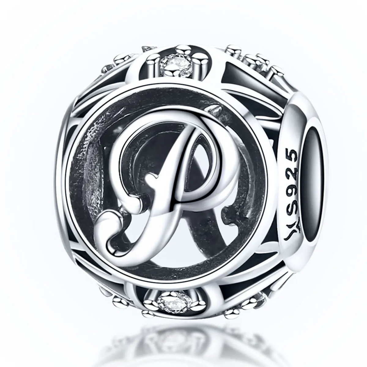 Pandora Style Letter-P Charm - SCC738-P