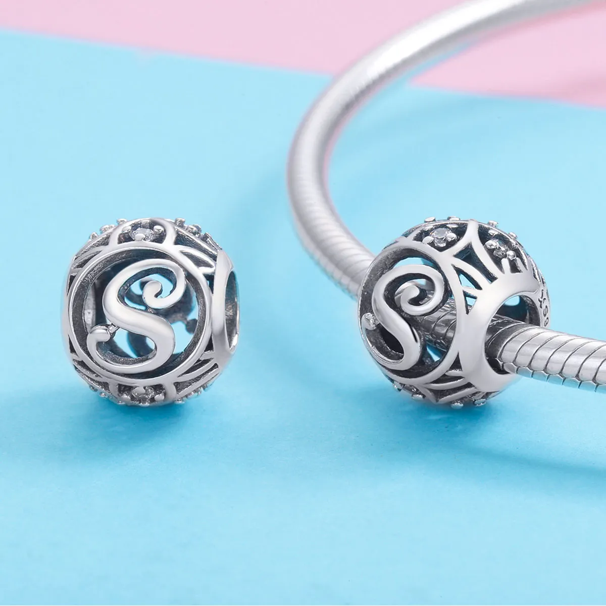 Pandora Style Letter-S Charm - SCC738-S