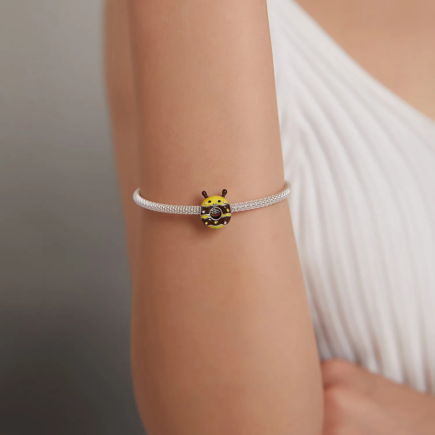 Pandora Style Little Bee Donuts Charm - SCC1878