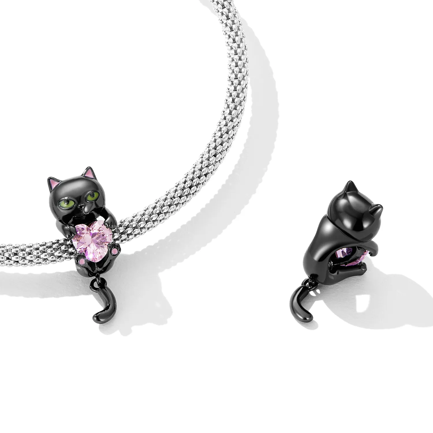 Pandora Style Little Black Cat Charm - SCC2329