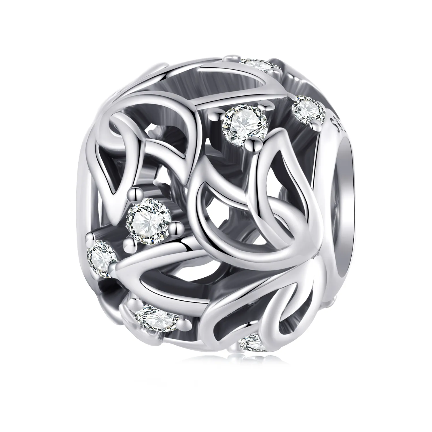 pandora style lotus charm bsc675