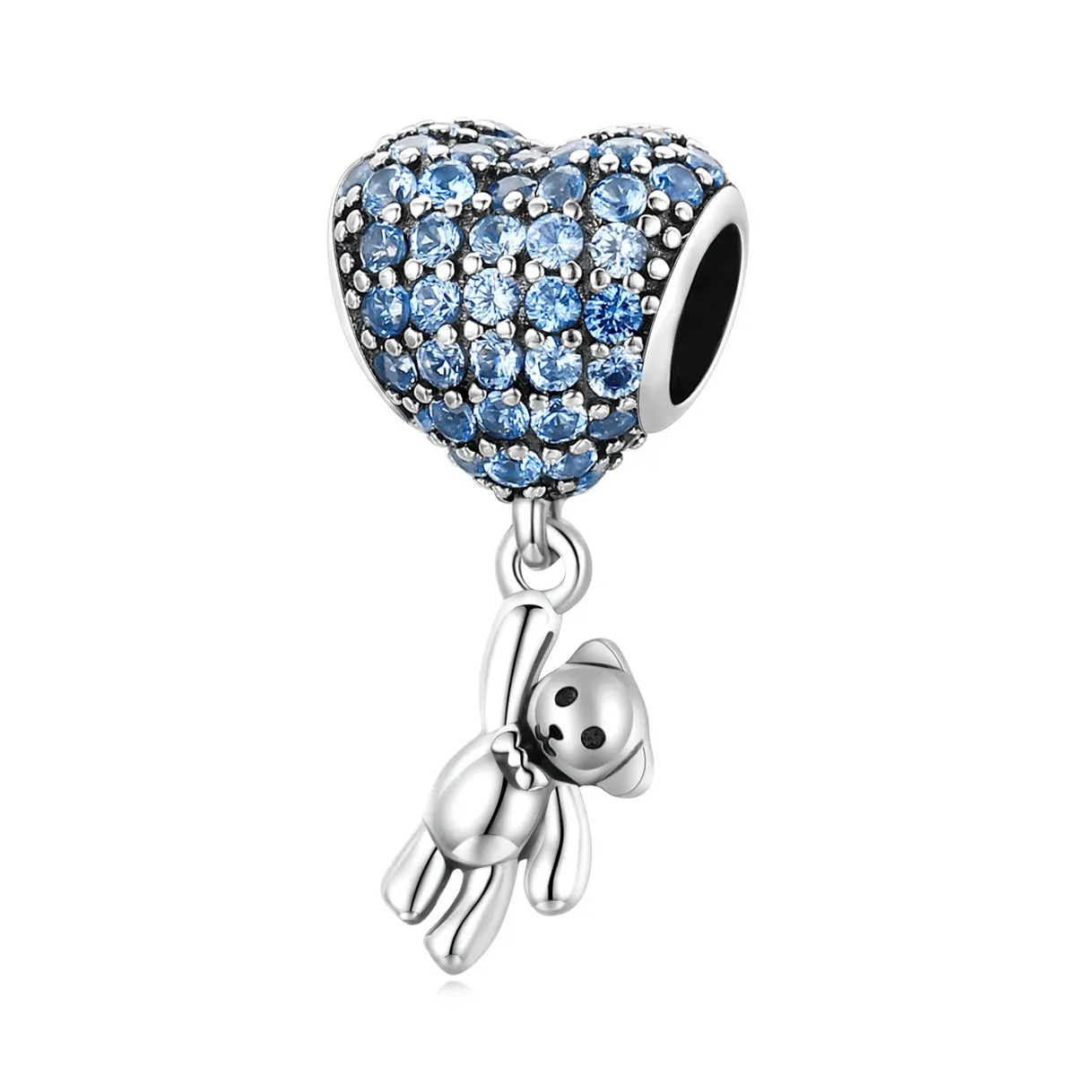 Pandora Style Love Balloon Bear Charm - SCC2023