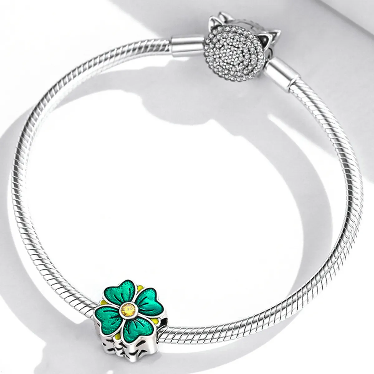 Pandora Style Lucky Clover Charm - SCC2018