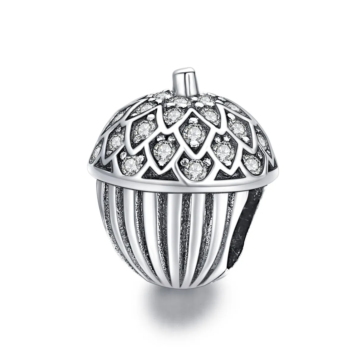 Pandora Style Lucky Pine Cone Charm - BSC337