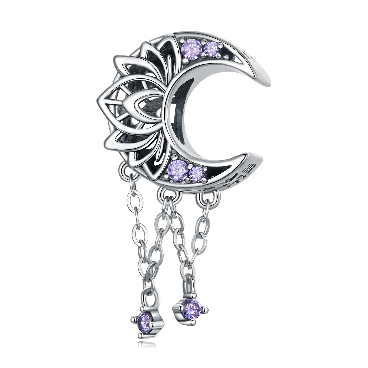 Pandora Style Moon Tassel Charm - BSC636