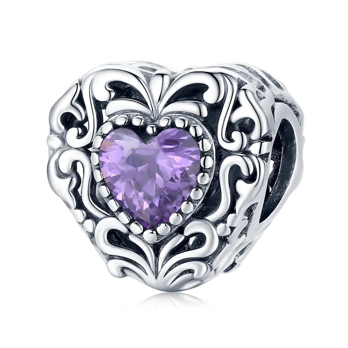 Pandora Style Mysterious Heart Charm - SCC1929