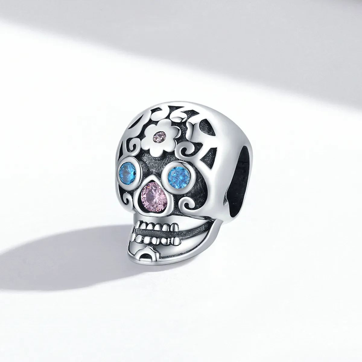 Pandora Style Openwork Skull Charm - BSC524