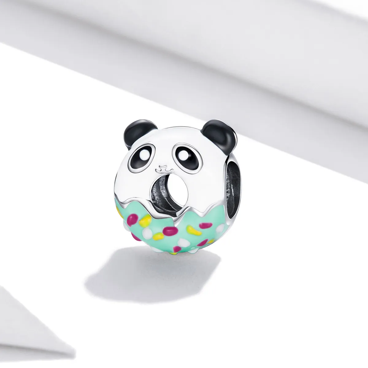 Pandora Style Panda Donuts Charm - SCC1875