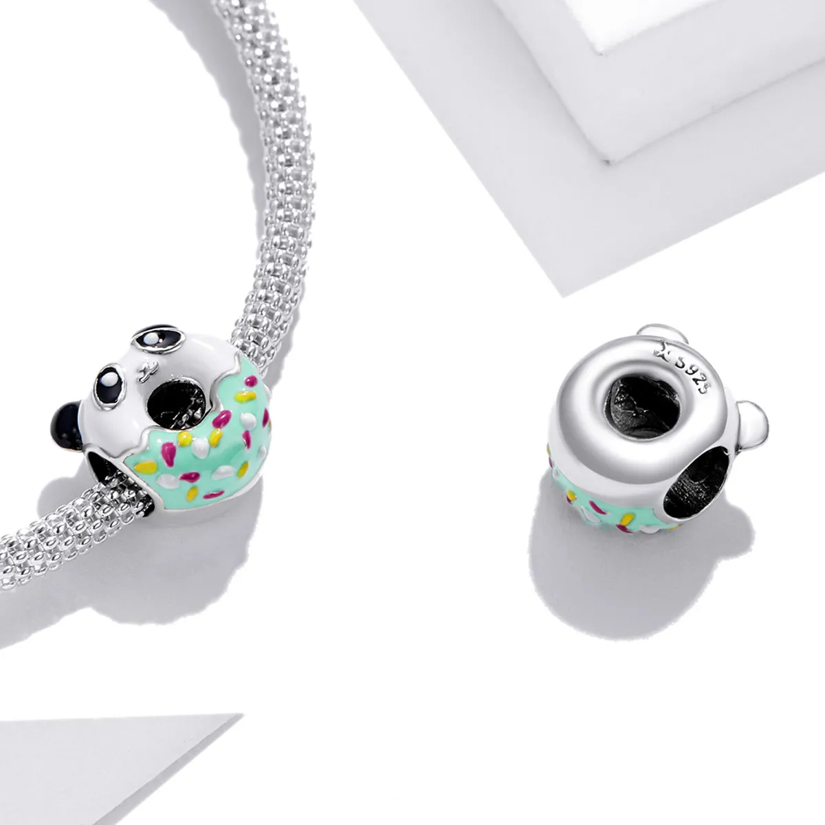 Pandora Style Panda Donuts Charm - SCC1875