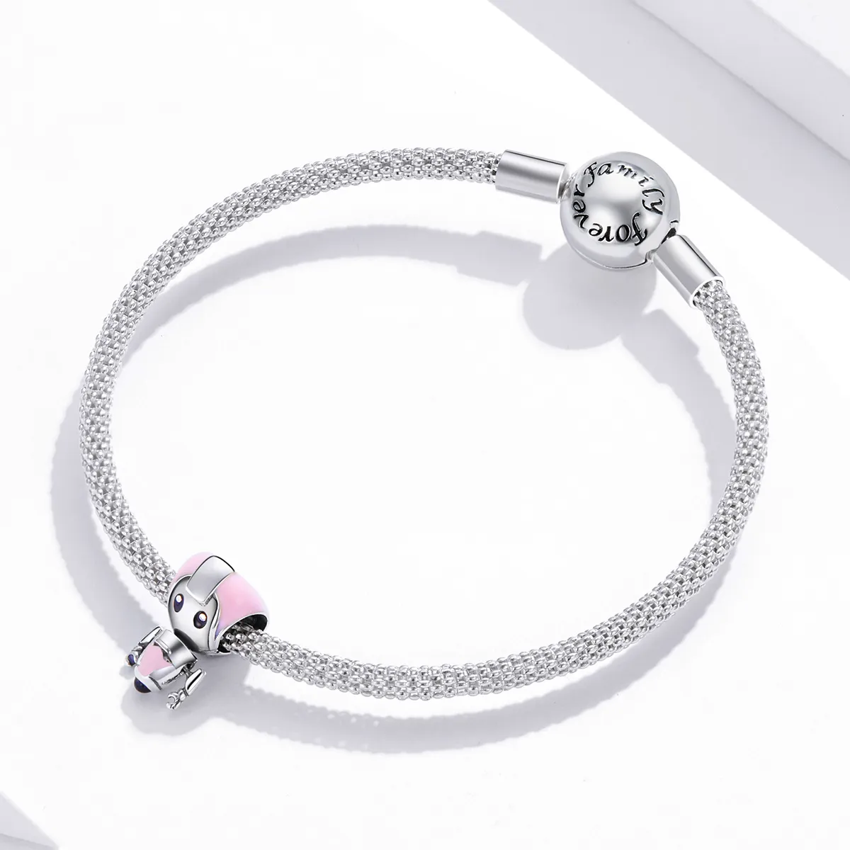 Pandora Style Pink Baby Robot Charm - SCC1774