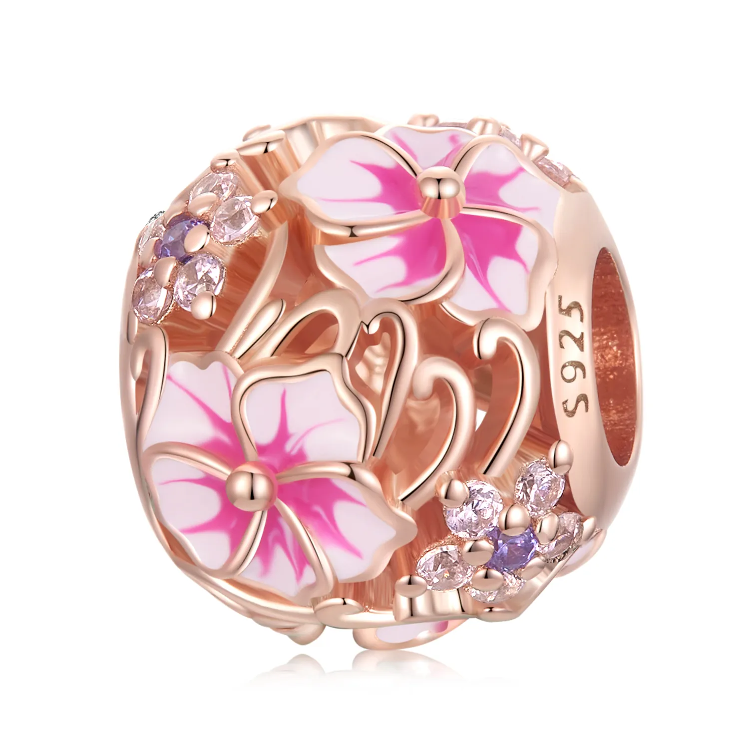 Pandora Style Pink Sakura Charm - BSC643