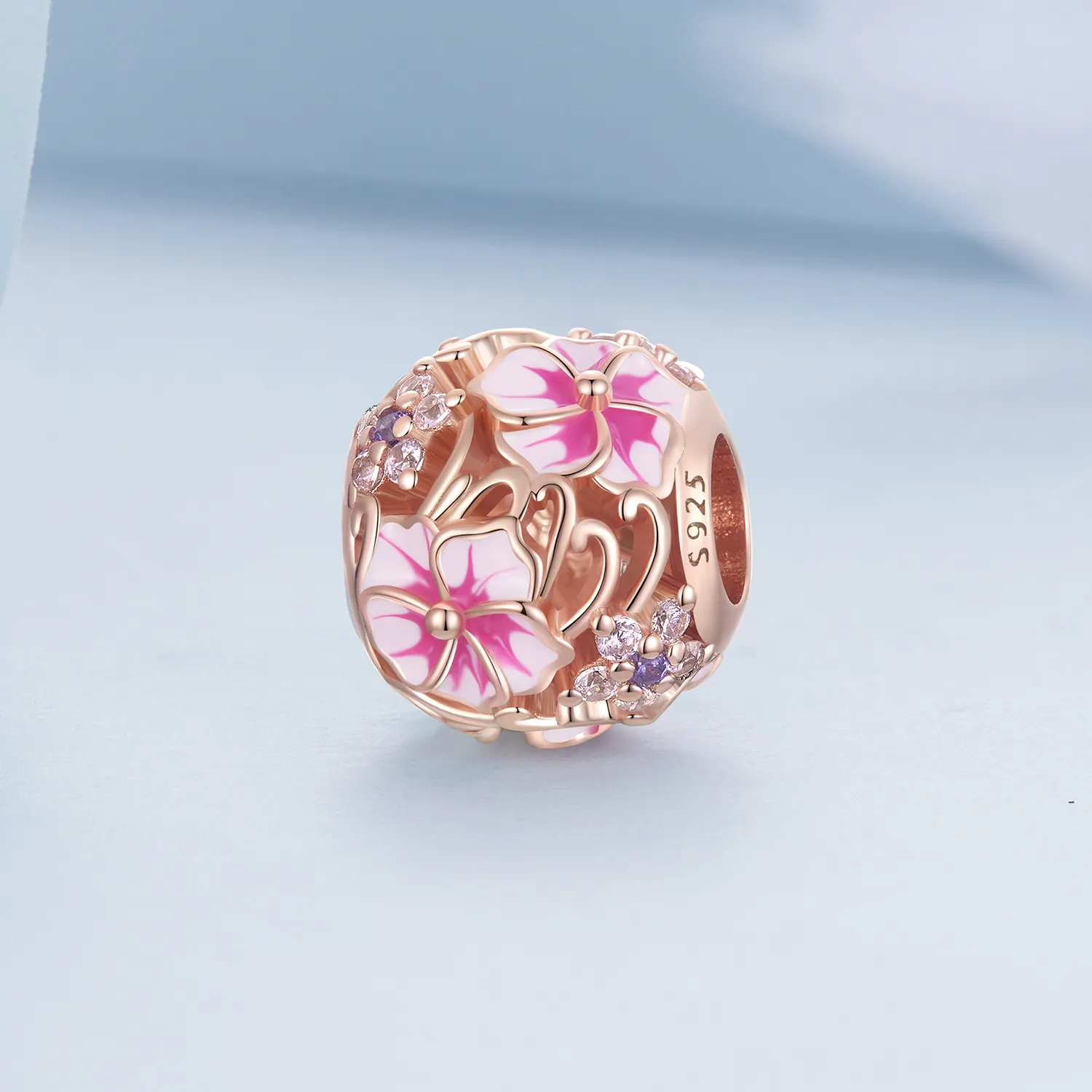 Pandora Style Pink Sakura Charm - BSC643