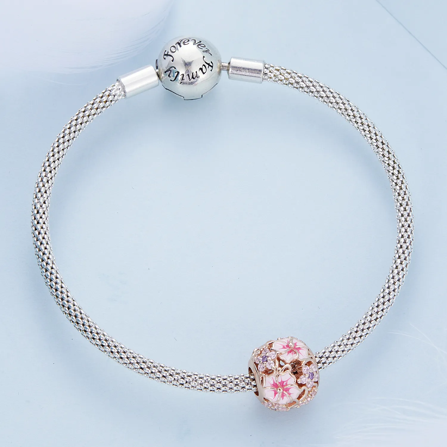 Pandora Style Pink Sakura Charm - BSC643