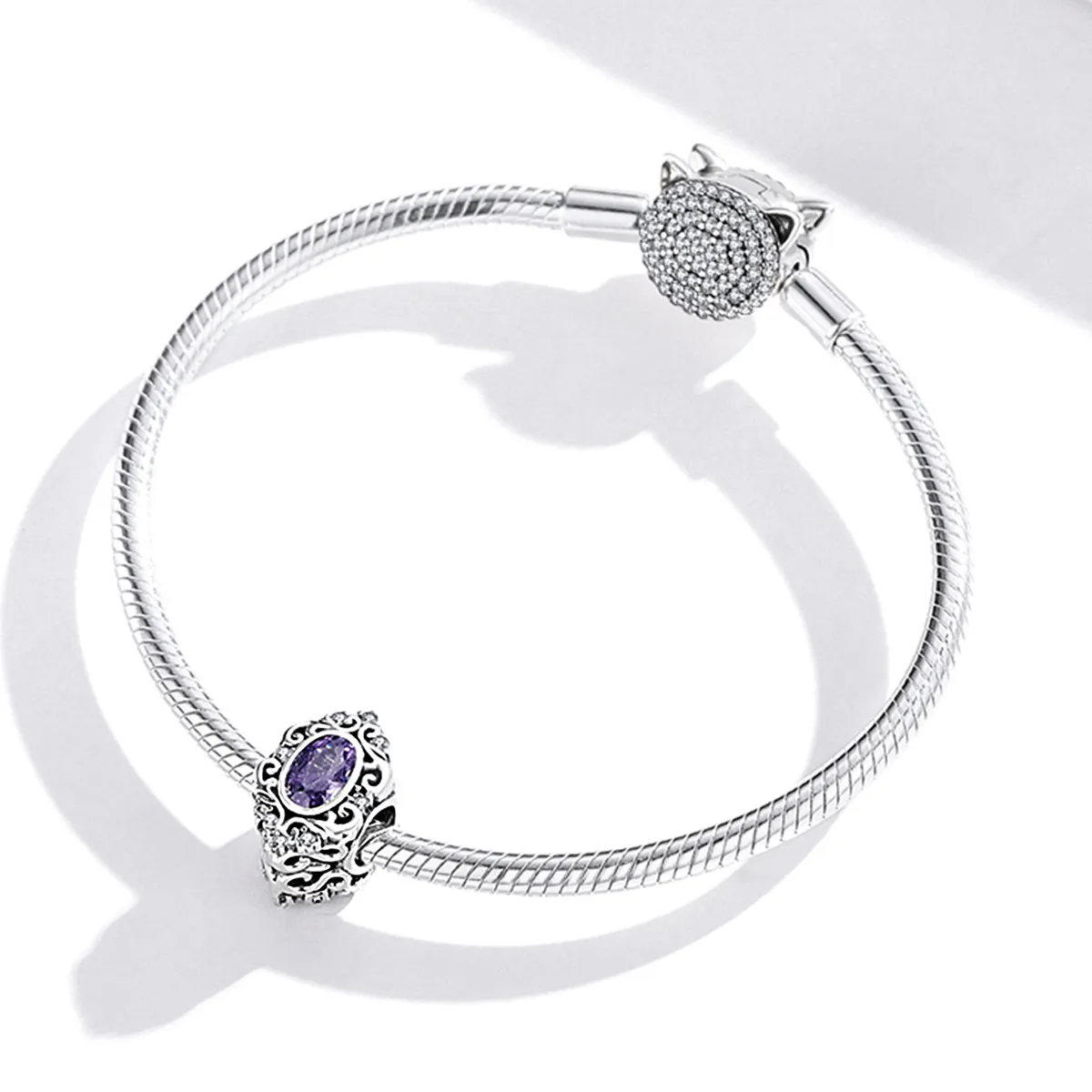 Pandora Style Purple Charm Charm - SCC1928