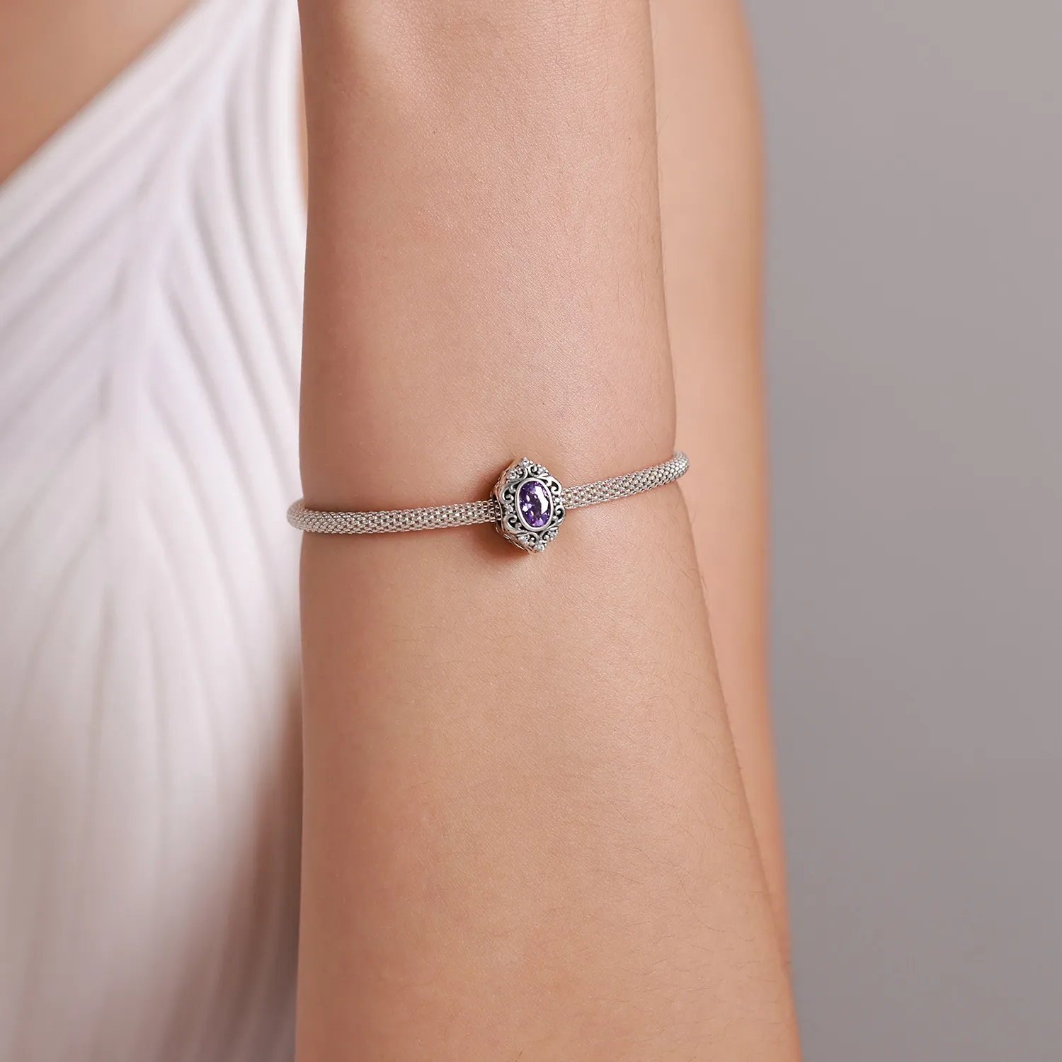 Pandora Style Purple Charm Charm - SCC1928