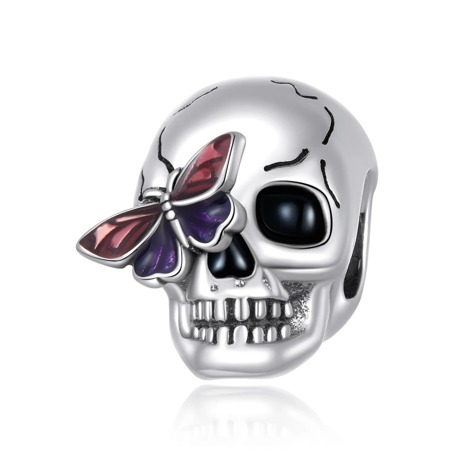 Pandora Style Retro Skull Charm - SCC2232