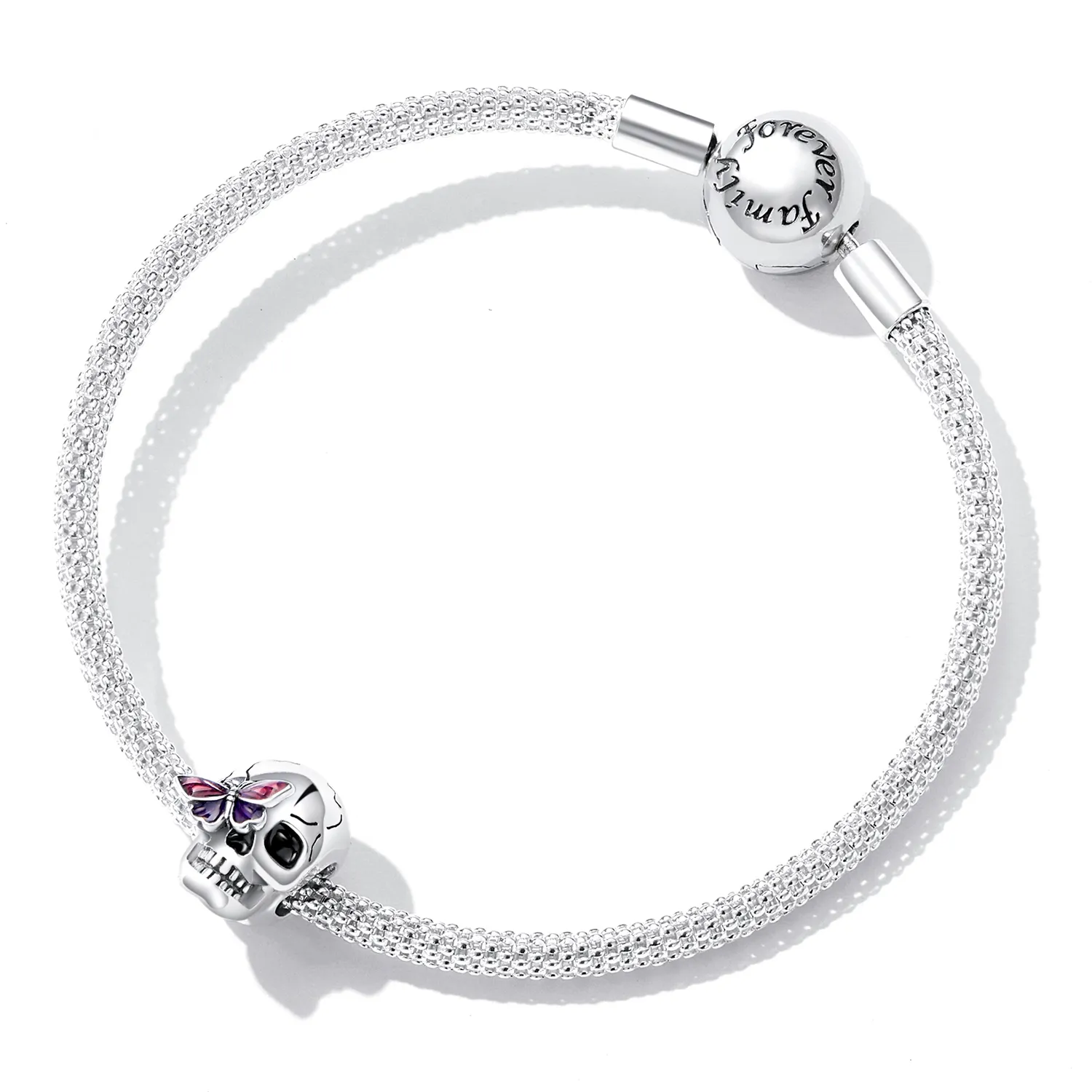 Pandora Style Retro Skull Charm - SCC2232