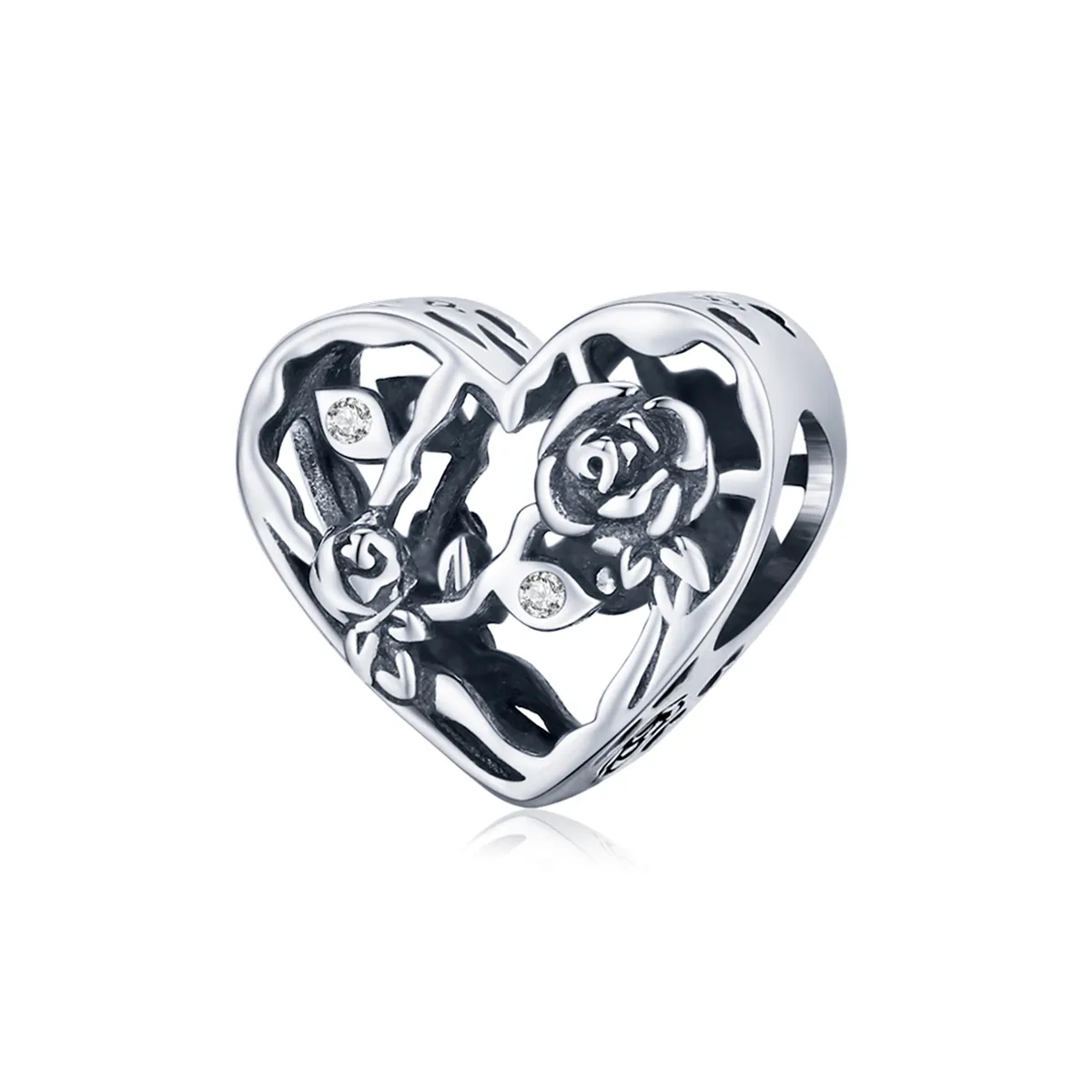 pandora style rose love charm bsc475