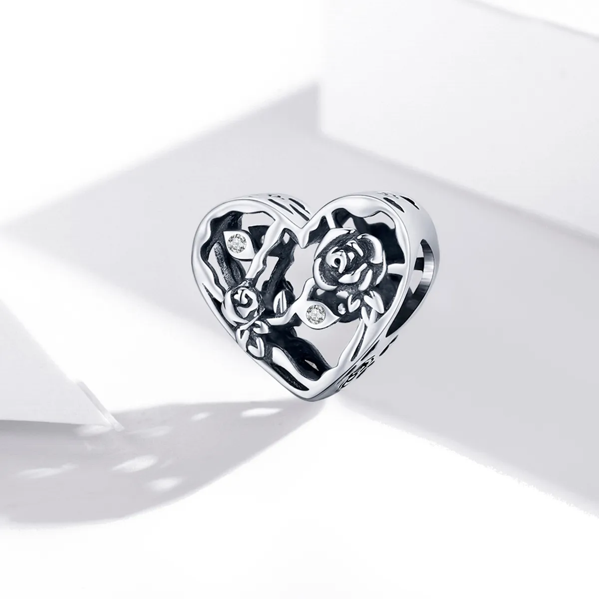 Pandora Style Rose Love Charm - BSC475