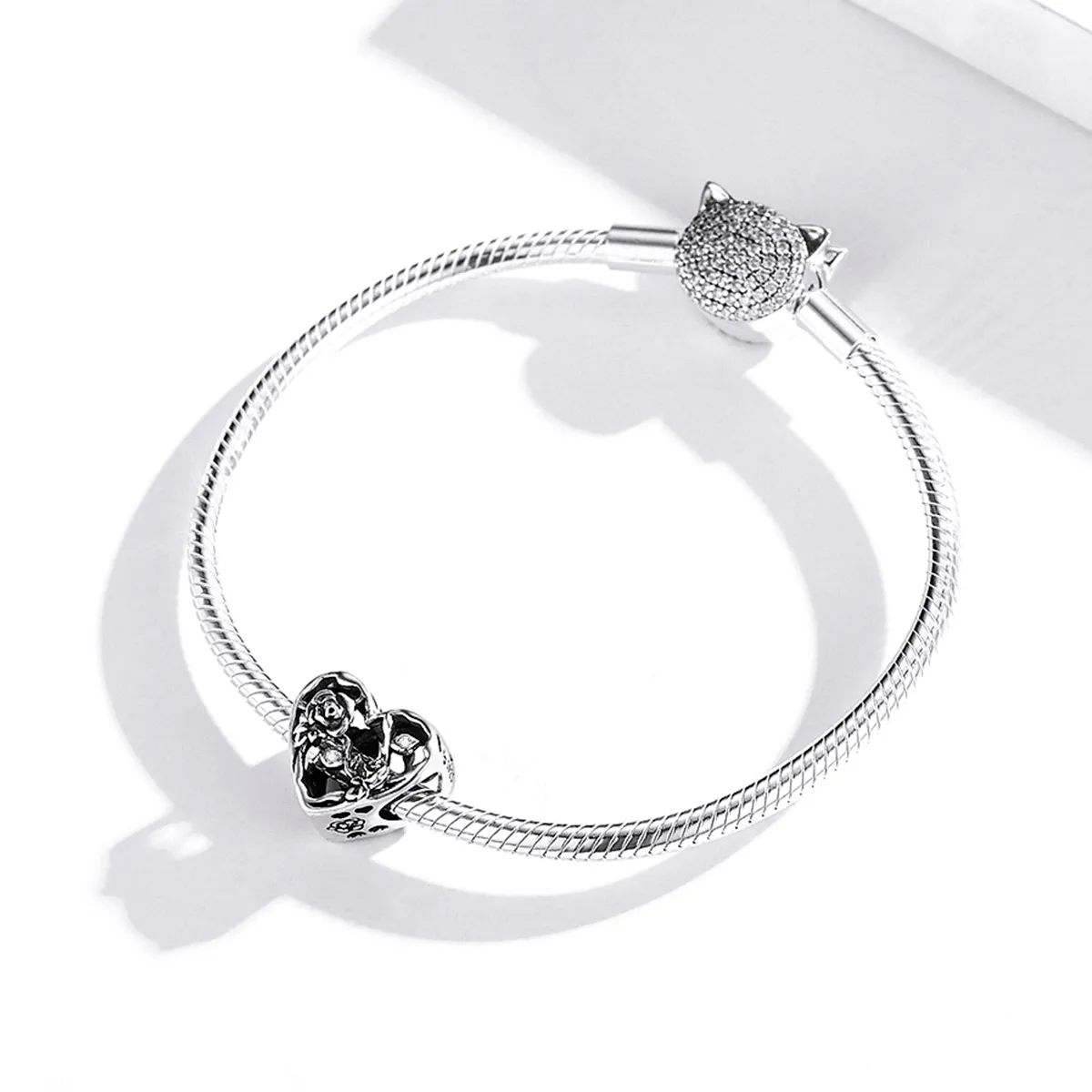 Pandora Style Rose Love Charm - BSC475