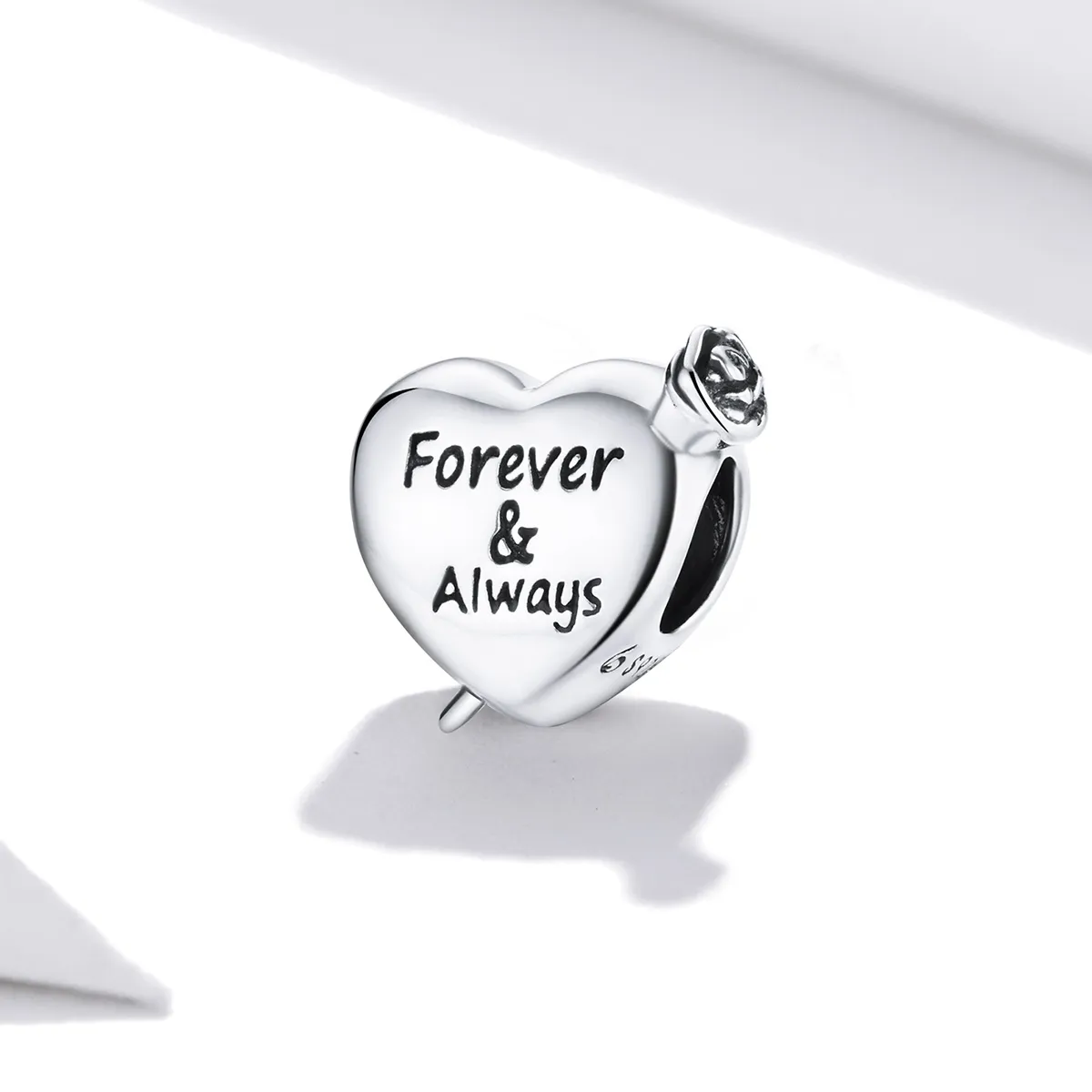 Pandora Style Rose Love Charm - BSC480