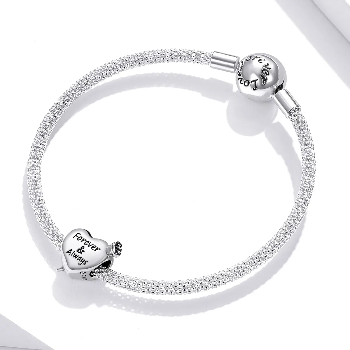 Pandora Style Rose Love Charm - BSC480