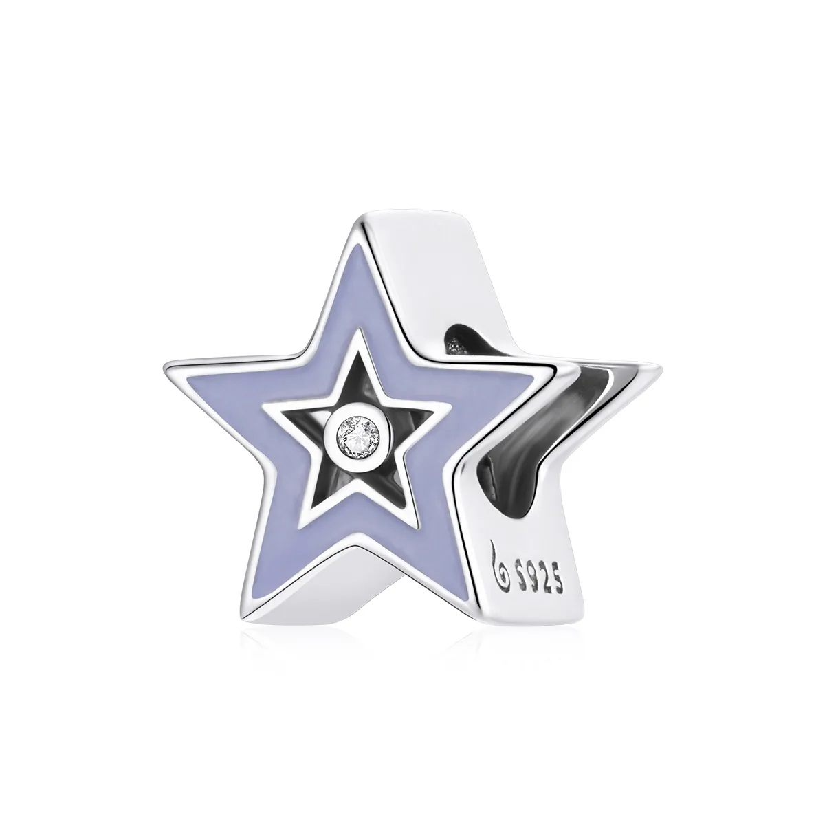 pandora style shine star charm bsc459