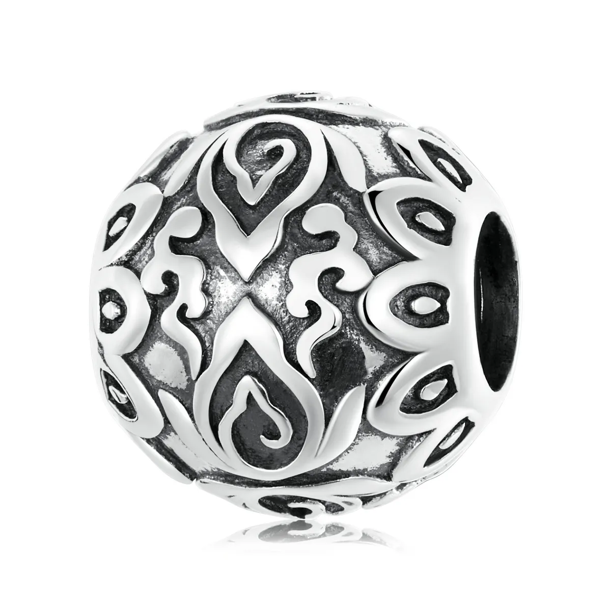 pandora style sitting buddha and lotus charm scc2168